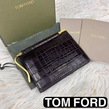 [컨디션 최상] TOM FORD 톰포드 머니클립 악어 가죽 브라운