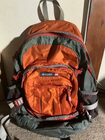 MILLET 백팩 오렌지 그레이 백팩