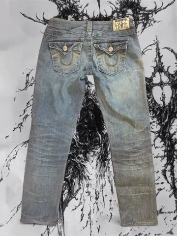 [ 새상품급 ] TRUE RELIGION 라이트 블루 스트레이트 청바지