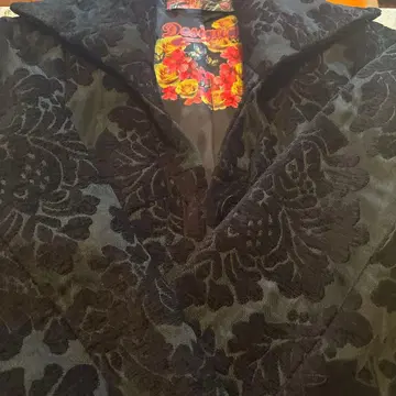 DESIGUAL 40 블랙 롱 코트