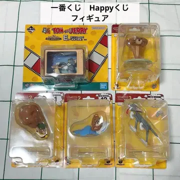 [ 미개봉 새상품 ] 톰과 제리 피규어 5체 세트 85주년 기념 제일복권