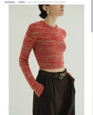 CLANE COTTON SHORT KNIT TOPS