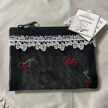 미사용 새상품 근자와 레이스 헬로키티 메쉬 파우치 Hello kitty