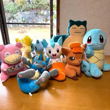 포켓몬 봉제 인형 묶음 판매 파치리스 로콘 라프라스 루카리오 카비곤