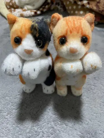 고양이 봉제 인형 2개 세트