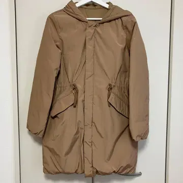 어반 리서치 도어스 베이지 카멜 다운 코트