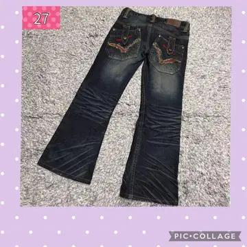 Y2K 데님 청바지 부츠컷 사이즈 27