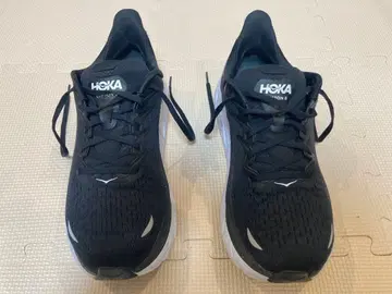 HOKA clifton8 26.5cm 블랙 화이트 남성용