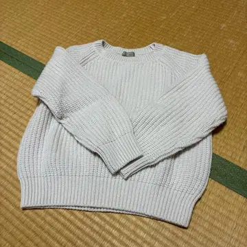 MARGARET HOWELL 화이트 니트 스웨터 긴팔