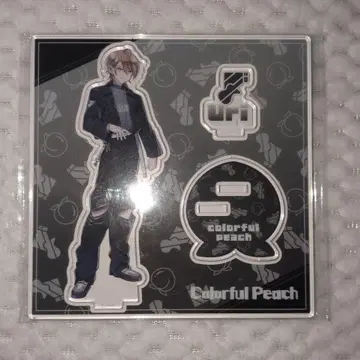 컬러풀 피치 유리 아크릴 스탠드