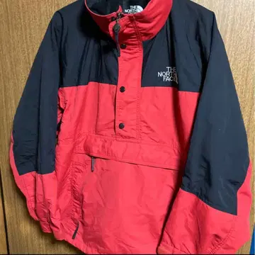 THE NORTH FACE 아노락 후드티 나일론 자켓 레드