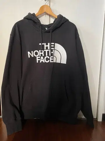 THE NORTH FACE 블랙 후드 부착 후드티 XL