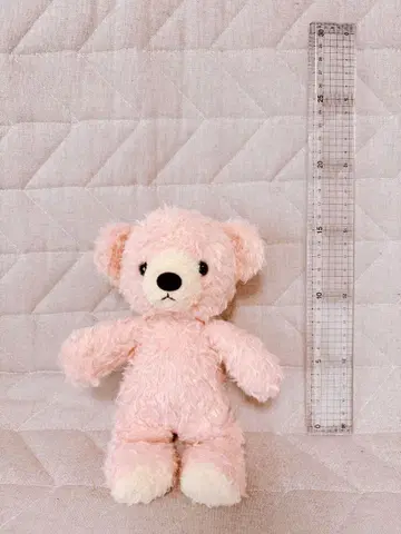 [ 동심 ] 곰 봉제 인형 S 21cm 로즈 (단종 원단)
