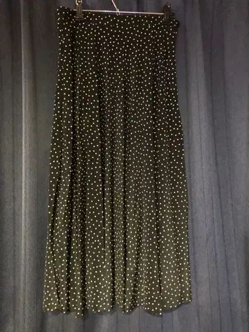 BEAMS BOY 도트 무늬 플리츠 스커트