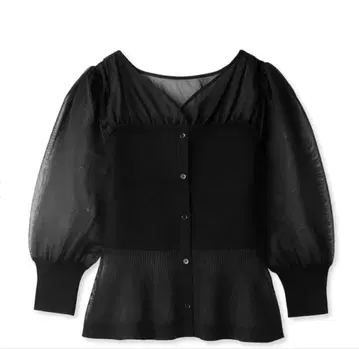 [ 새상품급 ] SNIDEL 시스루 니트