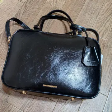 23구 블랙 보스턴 숄더백 합성 피혁