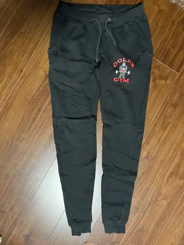 GOLD'S GYM 블랙 스웨트 팬츠 M