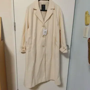 w closet 아이보리 체스터 코트 프리 사이즈 택 포함 새상품