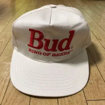 데드스탁 Budweiser 버드와이저 빈티지 캡 화이트