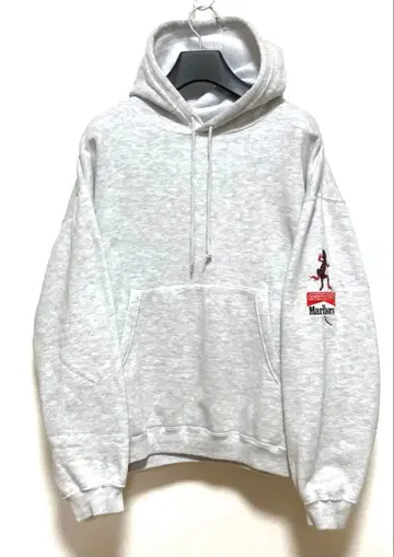 새상품급 90s 말보로 도마뱀 자수 후드티 그레이 Marlboro