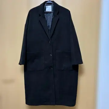 SO 블랙 롱 코트 프리 사이즈