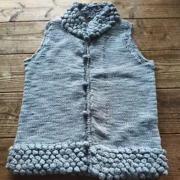 PINK HOUSE 그레이 니트 베스트