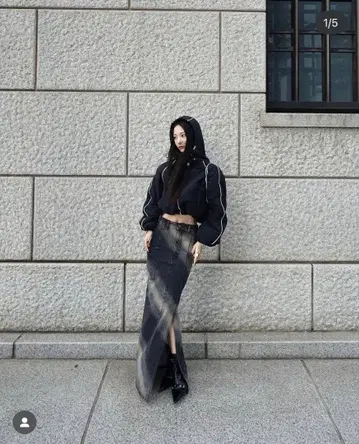 멜트 더 레이디 theredthread 데님 17 스커트