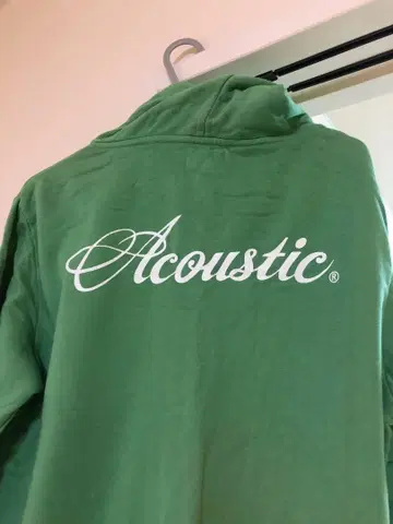 Acoustic DETROIT 그린 후드티 M