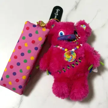 해피 베어 캔디 스트랩 포함 마스코트 키체인 USJ