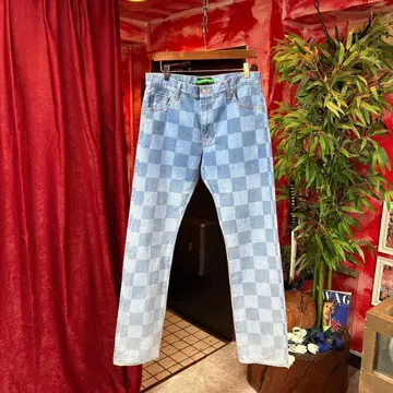 Swagger 체크 무늬 데님 30