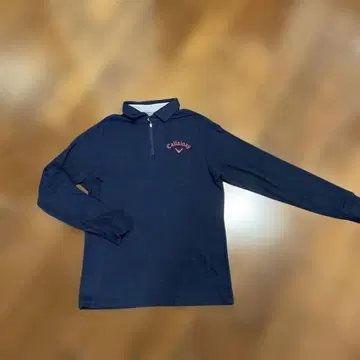 캘러웨이 네이비 M 지퍼 피케 셔츠