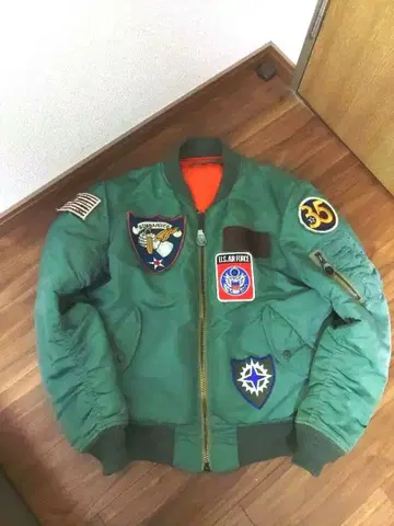 아비렉스 MA-1 35주년 기념 L~XL 상당 카키 플라이트 자켓