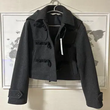 GU 더플 코트 M 다크 그레이