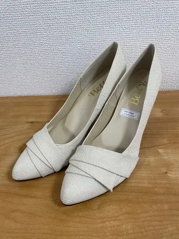 24 트위드 펌프스 베티 클럽 화이트 아이보리