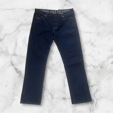 Famous Stars and Straps 다크 블루 데님 W36