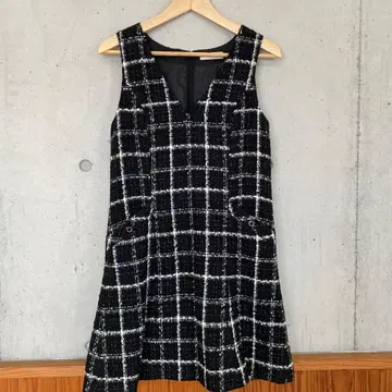 새상품급 any SiS 에니시스 원피스 오버롤 스커트 체크