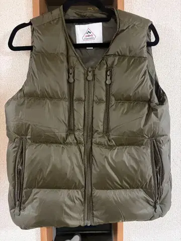 PYRENEX 다운 베스트 JP S 올리브 그린