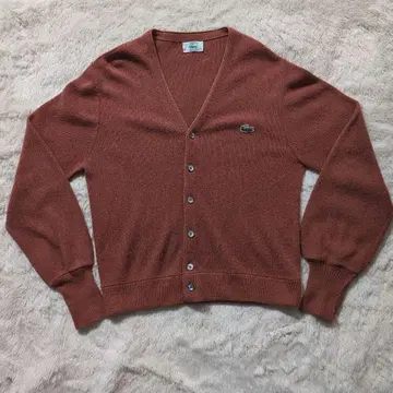 LACOSTE 오렌지 니트 가디건 IZOD