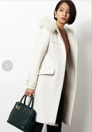 그린 라벨 릴랙싱 36 사이즈 화이트 코트