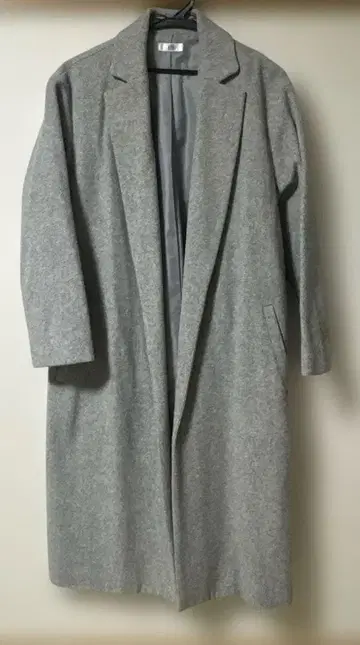 수스 셀렉 그레이 울 100% 롱 코트 7호