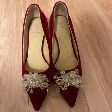 JOSINY 레드 스틸레토 펌프스 245/10.5