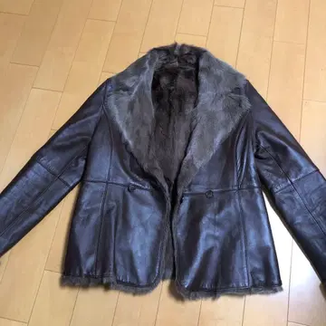 브라운 양가죽 가죽 자켓 9호