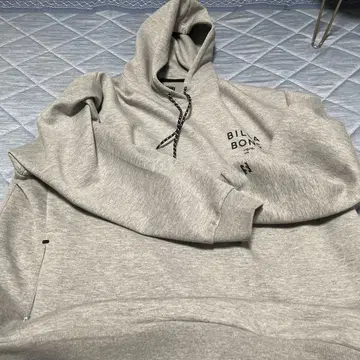 BILLABONG 그레이 후드티 후드 부착
