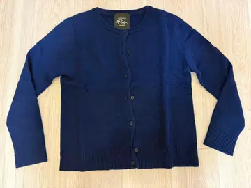 메종 드 리퍼 네이비 긴팔 가디건 캐시미어 100% 리화