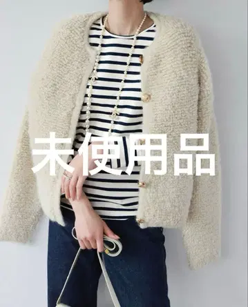 ELFRANK 루프 편직 블루종/가디건