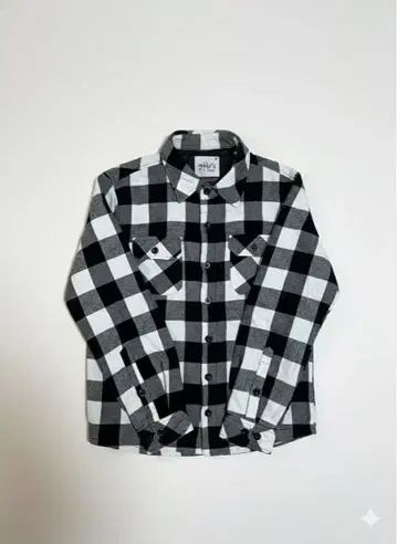 플란넬 셔츠 블랙/화이트 체크