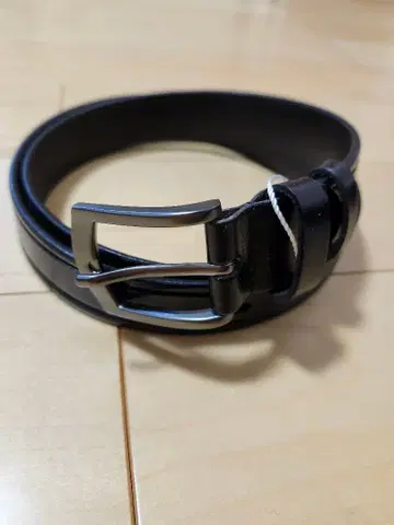 블랙 블랙 가죽 벨트 천연 가죽 1장