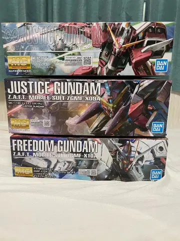 MG 프리덤 저스티스 인피니트 저스티스 3체 세트 미조립