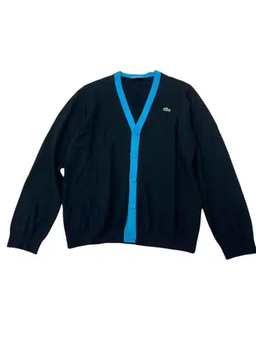 e468 Lacoste 네이비 V넥 가디건 4(XL)
