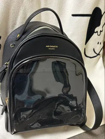 &chouette 안드슈에트 최애 활동 가방 이타백 백팩 블랙